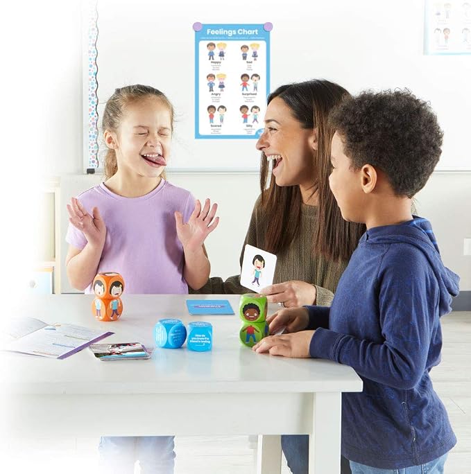 hand2mind Learn About Feelings Set, Social Skills Games for Kids, Social Emotional Learning Activities, Play Therapy Toys for Counselors, Calm Down Corner Supplies, Autism Learning Materials - Image 5