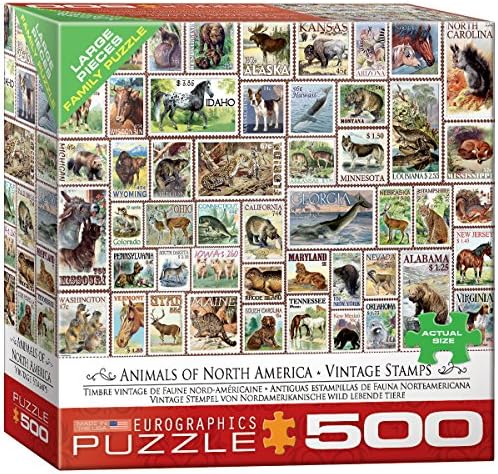 Animals of North America - Vintage Stamps by EuroGraphics
