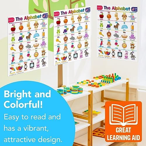 FoldCard Alphabet Chart Educational Poster 8.5x11 5pk - Image 5