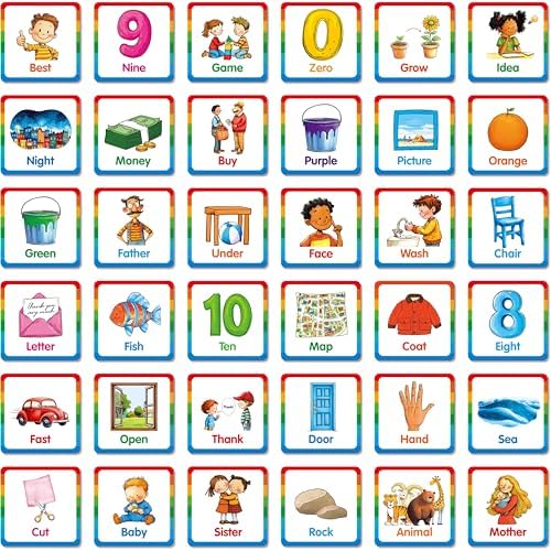Hebayy Memory Matching Game, 72 PCS Sight Words Matching Cards for Kids, 36 Pairs Memory Cards, Educational Toy for Children to Learn Sight Words 5+ Years Old by Stickyourhappymoment