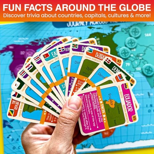 Board Games for Kids 8-12 - Educational Geography Games for Kids and Family - Image 3