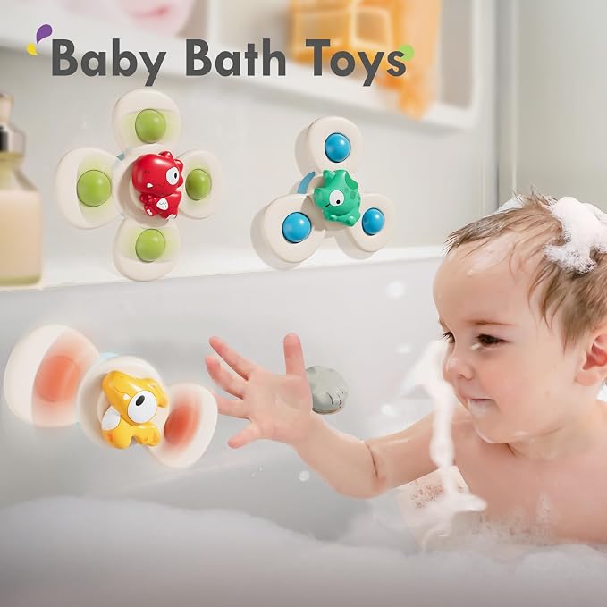 ALASOU Suction Cup Spinner Airplane Travel Toys for 1 Year Old Boy Girl - Image 5