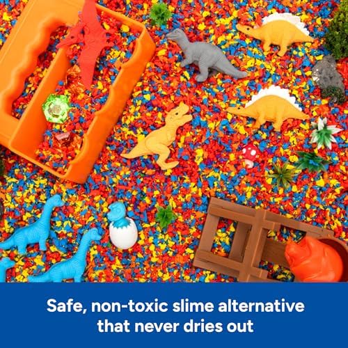 Educational Insights Pluffle Mini 8-Pack - Preschool Sensory Bin Filler, Tactile Sensory Toys for Toddlers 3-4, Mess Free Slime Alternative, Satisfying Foam Sand Bin Filler - Image 4