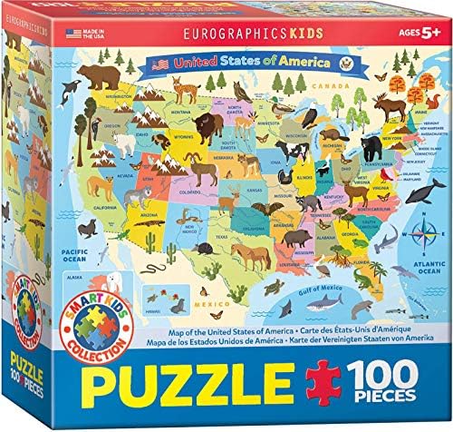 Illustrated Map of the United States of America by EuroGraphics