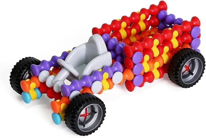 POPULAR PLAYTHINGS Clipstix Building Sticks Kit, 100 Piece, Playstix - Image 4