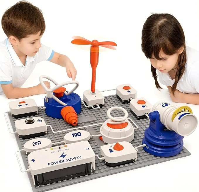 Science STEM Kits for Kids, Electronics Exploration Kit, 41 Pcs DIY Circuit Parts, Over 700 Projects, STEM Educational Toy Gifts for Kids Boys Girls Ages 3 4 5 6 7 8 9 10 11 12, Color Project Manual by Unknown