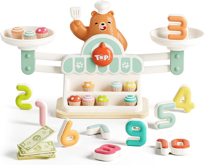TOP BRIGHT Balance Counting Math Game, STEM Educational Toy for Ages 3-5 by TOPBRIGHT
