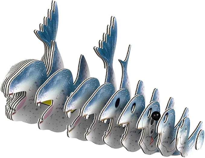 Eugy Leopard Seal 3D Puzzle - 22 Piece Eco-Friendly Educational Toy Puzzle for Boys, Girls & Kids Ages 6+