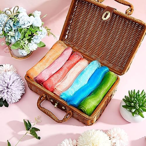 Toulite 100Pcs Juggling Scarves Bulk Dance Scarve Play Scarf Silk Colorful - Image 3