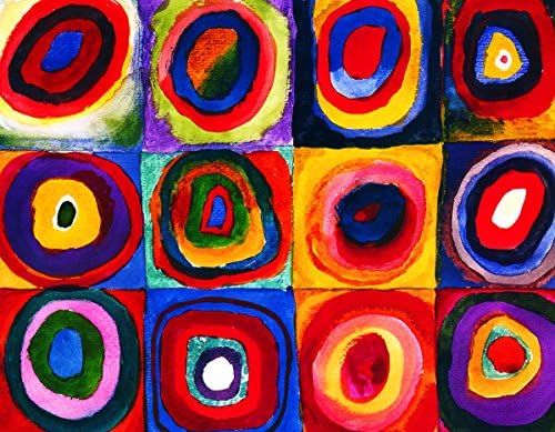 EuroGraphics Color Study of Squares by Wassily Kandinsky Mini Puzzle (100-Piece) - Image 2