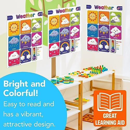 FoldCard Weather Chart Educational Poster 8.5x11 5pk - Image 5