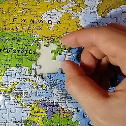 Political World Map Jigsaw Puzzle 1000 Pieces for Adults or Teens with 197 Countries International World Flags Puzzle Educational Toy - Image 3