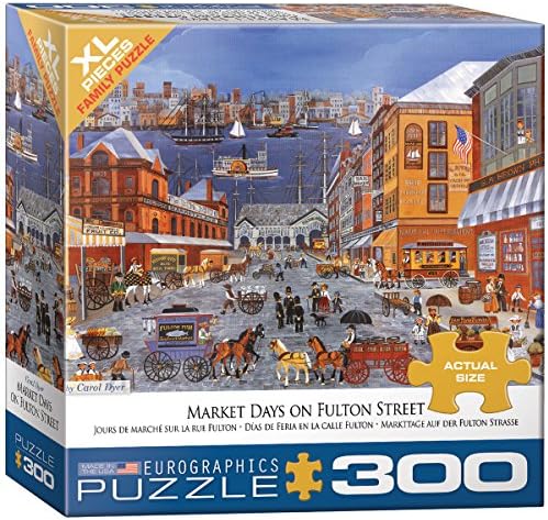 EuroGraphics (EURHR Market Days On Fulton Street 300Piece Puzzle 300Piece Jigsaw Puzzle, 8300-5384 by EuroGraphics