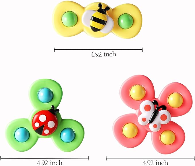 ALASOU Suction Cup Spinner Airplane Travel Toys for 1 Year Old Boy Girl - Image 3