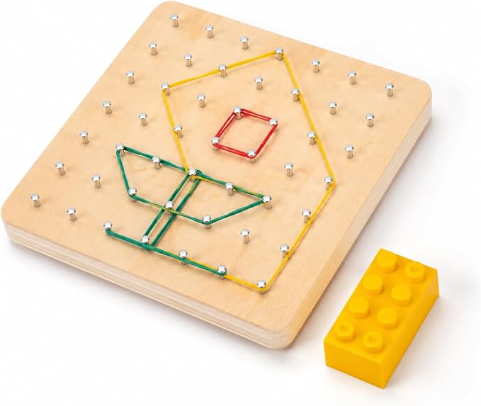 1 Piece Sensory Toys Wooden Math Manipulatives Early Learning Geometric Shapes Puzzle for Problem Solving Suitable for Preschool Home Classroom, Style to 1 - Image 4