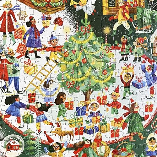 bopster 1000-Piece Christmas Jigsaw Puzzle – Illustrated Holiday Theme for Adults & Kids – Family Fun Puzzle Made from 100% Recycled Cardboard - Image 5