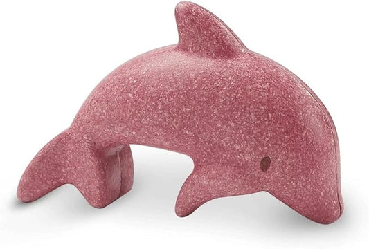 PlanToys® Dolphin Wooden Montessori Imaginative and Creative Play Toy | Language Development, Social Interaction and Early Coordination Activity | Eco Friendly Animal Figurine for Meaningful Play