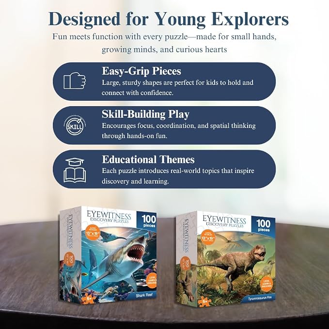 Eyewitness Discovery Puzzle Endangered Species, 100 Piece Jigsaw for Kids, Educational Learning Toy for Boys & Girls, Children Ages 5+ - Image 6