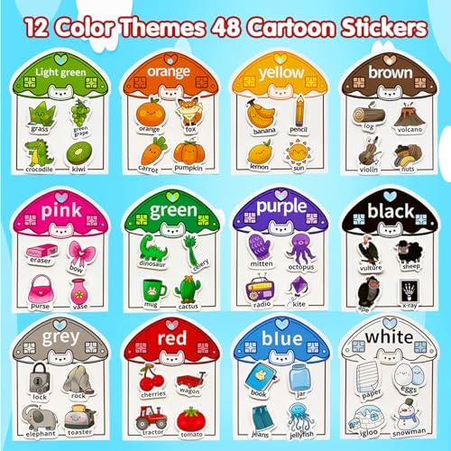 Montessori Busy Book Color Sorting Toys for Toddlers 3-5 Activity Books - Image 4