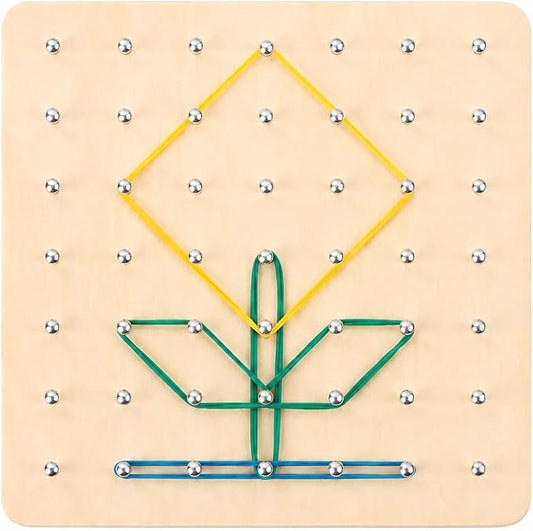 1 Piece Sensory Toys Wooden Math Manipulatives Early Learning Geometric Shapes Puzzle for Problem Solving Suitable for Preschool Home Classroom, Style to 1 by Simhoa