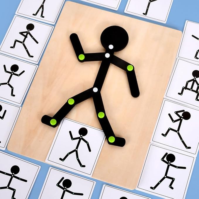 Wooden Stick Figure Pose, Dementia Activities for Seniors - Image 4