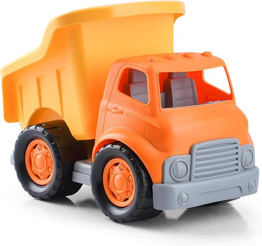 PLAY Eco-Friendly Toys Dump Truck Beach Toy, [USDA Certified] No BPA/Phthalate/PVC, Recycled Bioplastic Construction Truck Toys for Toddlers 1 2 3 4, Sand Toys Vehicle for Kids