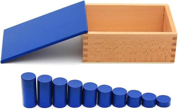 YHZAN Montessori Sensorial Material Knobless Cylinders Kids Wooden Toy (Set of 4) Early Development Tool for Toddlers Wooden Blocks - Image 6