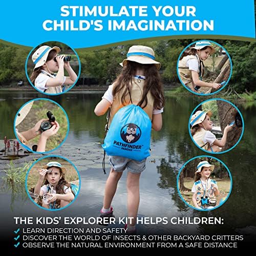Kids Explorer Kit with Safari Vest & Hat for 7-12 Year Old Boys & Girls - Image 4