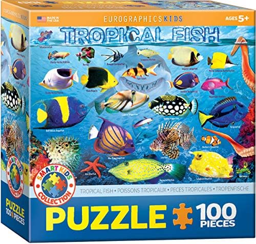 EuroGraphics Tropical Fish 100Piece Puzzle, Multi-Colored by EuroGraphics