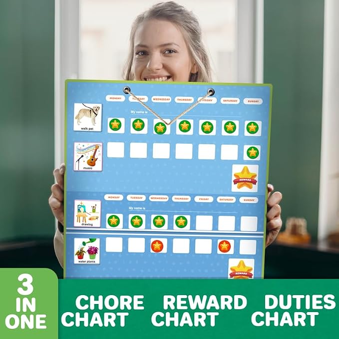 Visual Schedule for Kids with Autism - Reward Chore Chart for Multiple Kids - Image 4