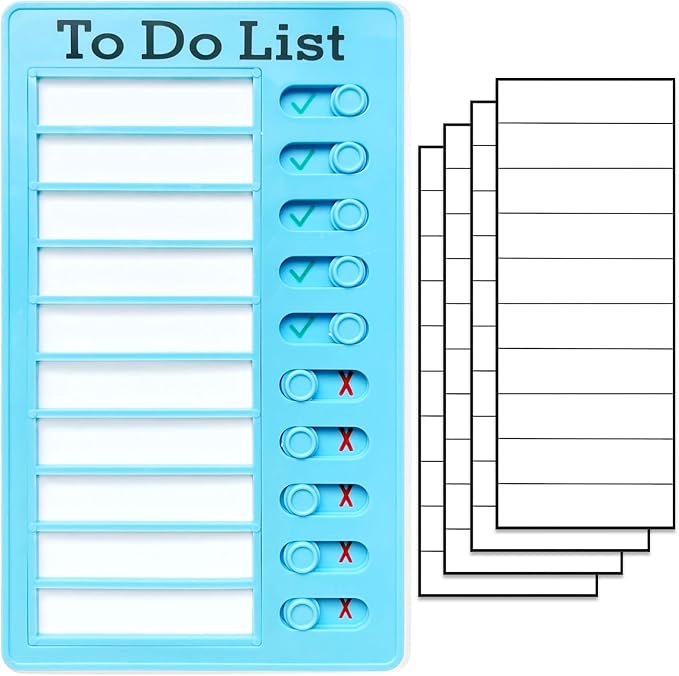 Chore Chart for Kids,To Do List, Daily Routine Chart, and Schedule Board-Checklist and Portable Memo for Efficient Task Management and Planning (blue) by Tsytyst