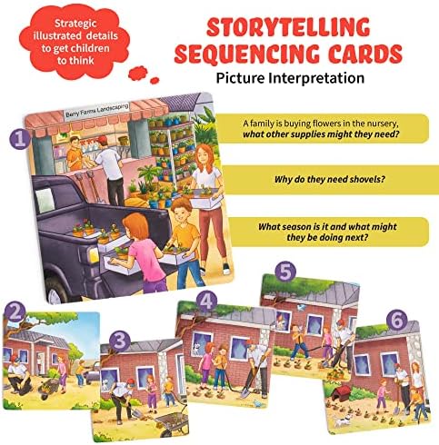 SPARK INNOVATIONS Sequencing Cards Bundle, Storytelling Cards, Higher and Lower Level Boxes, Speech Therapy Games, Learning Toys, Speech Therapy Games Bundle - Image 2
