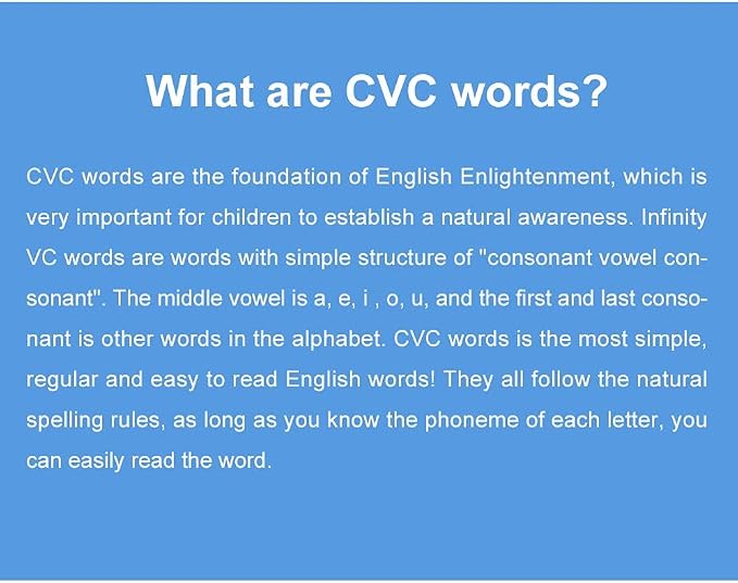 Lilias CVC Flashcards, CVC Word Builders, Toddler Learning Toys, Learning Supplies for Kindergarten Preschool, 126 Cards, 4.3 X 3 inch - Image 3