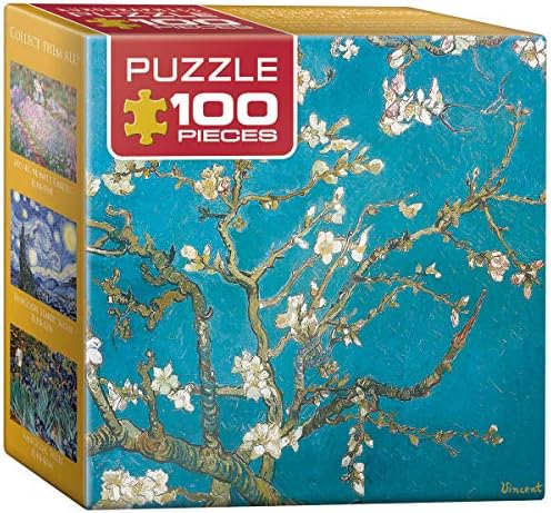 EuroGraphics Almond Tree Branches in Bloom by Vincent Van Gogh Mini Puzzle (100-Piece) by EuroGraphics