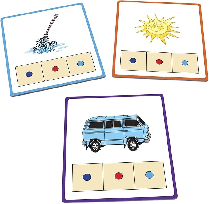 Junior Learning: CVC Word Builders, 48 CVC Activity Cards, Phonemic Awareness, Helps Children to Recognize and Understand Basic Sounds in Words, Self Checking Feature, For Ages 4 and up - Image 3