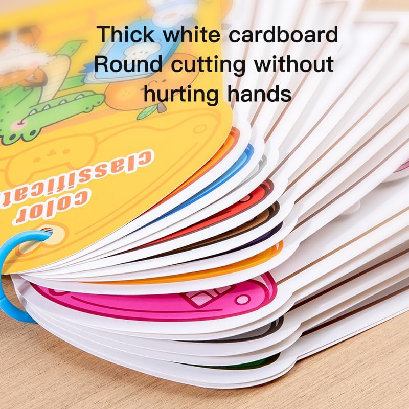 Montessori Busy Book Color Sorting Toys for Toddlers 3-5, Autism Educational Toys Preschool Learning Activities for Kids,Poke a dot Book Sensory Fine Matching Games for 3 Year Old Boys Girls Gifts - Image 5