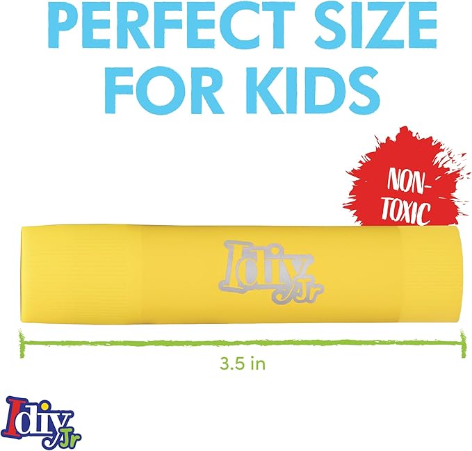Tempera Paint Sticks- 12 Pack of Pastel Colors- Mess Free Washable Paint, Quick Dry Non-Toxic Arts & Crafts, Classroom School Supplies, Christmas Stocking Stuffers, Holiday Gift Set for Kids & Adults