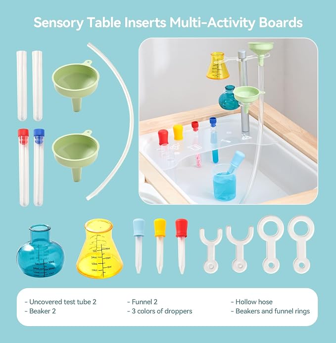 bopoobo Sensory Lab Tray Set Montessori-Inspired Sensory Play The All-in-One Science Station for Curious Toddlers (Chemistry Tools - Tabletop Set) - Image 2