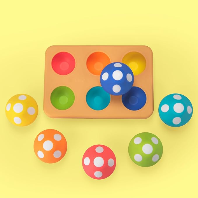 Sassy Mischievous Matching Mushrooms,Sorting Board,Social Emotional Learning Toy,STEM,12+ Months,(Pack of 6) - Image 4