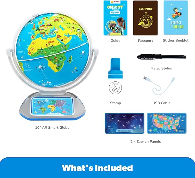 PlayShifu Orboot Earth Explorer – Interactive AR Globe for Kids Ages 4+ | 400+ Wonders, 1000+ Facts | Constellation Mode, Games & Magic Stylus | Educational STEM Toy for Future Scientists - Image 2