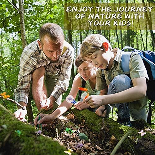 24 Pcs Kids Explorer Kit & Bug Catcher Kit for Kids, Outdoor Toys Adventure Camping Kit with Drawstring Bag, Binoculars, Compass, Butterfly Net, Educational Nature Exploration Toys Gift for Boys Girls - Image 7