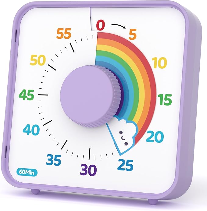 LIORQUE 5.9 Inch Mechanical Large Visual Timers, 60 Minute Classroom Timer by LIORQUEProducts