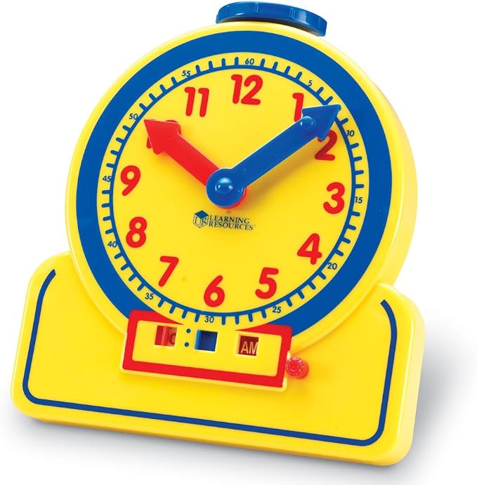 Learning Resources Primary Time Teacher Jr. 12 Hour Learning Clock - Image 2