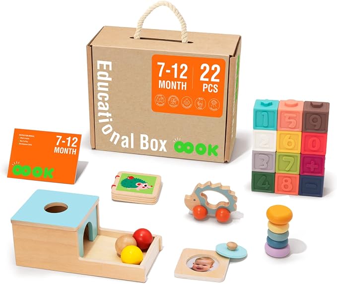 TOOKYLAND Montessori Toys for Babies 6-12 Months, 7 in 1 Learning Toy Set by TOOKYLAND
