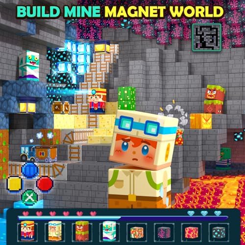 Soyee Magnetic Blocks 150 PCS Building Toys for Ages 4-8 9-12 3-5 Forest & Mine Theme Magnet Building Cubes STEM Sensory Toys for Kids for Boys & Girls - Image 4