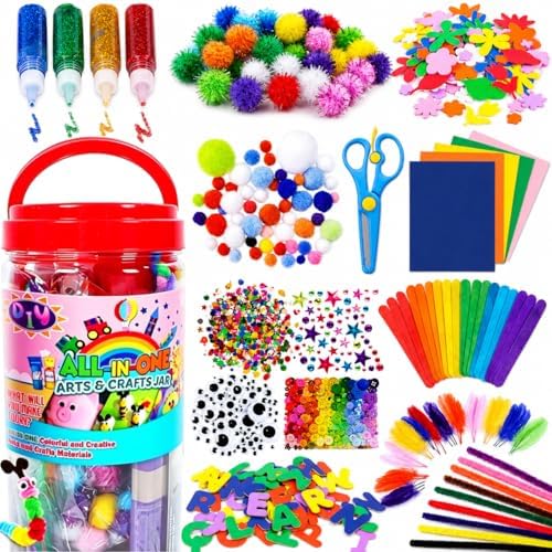 FUNZBO Arts and Crafts Supplies for Kids - Back to School Supplies by FunzBo