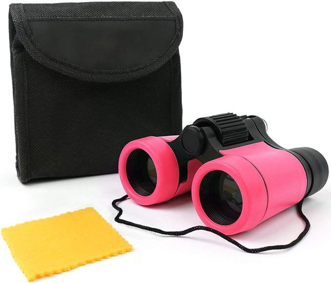 Scotamalone Kids Binoculars Shock Proof Toy Binoculars Set for Age 3-12 Years Old Boys Girls Bird Watching Educational Learning Hunting Hiking Birthday Presents by Scotamalone