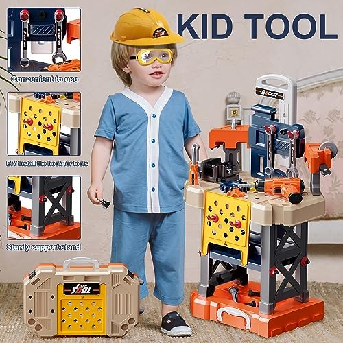 Kids Tool Bench with Power Drill and Realistic Tools Accessories - Image 4