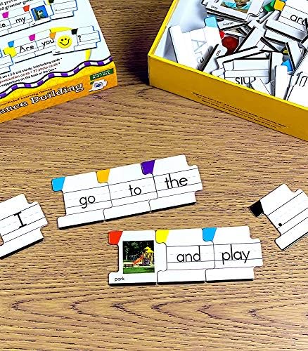 Key Education Sentence Building Game, Phonics Puzzles Grammar Flashcard Set - Image 5