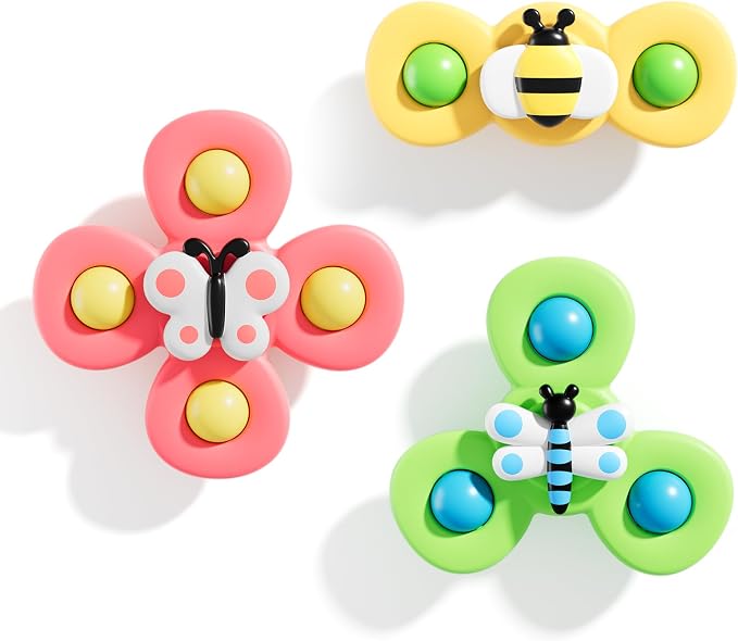 ALASOU Suction Cup Spinner Airplane Travel Toys for 1 Year Old Boy Girl by ALASOUdedicatedforbabies